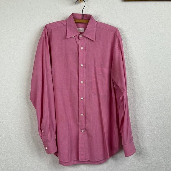 Brioni Gingham Buttoned Down Shirt